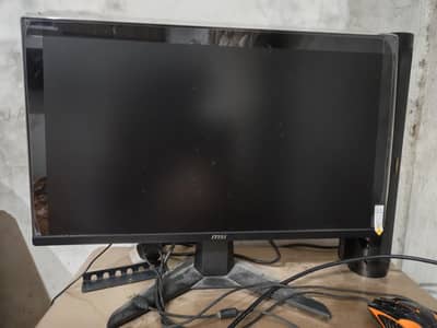 MSI mag 225f 200hz gaming monitor just box open pack accessories