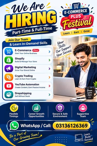 we need staff for office work
