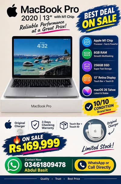 apple macbook pro m1 chip 2020 latest laptop
