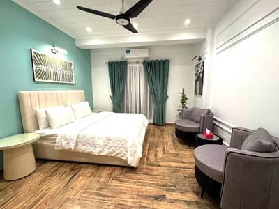 Daily Basis Weekly Basis One Bedroom Fully Furnished Luxury Apartment Available Bahria Heights 1, Bahria Town Islamabad Project In Bahria Heights 1, Block D. Or Bahria Phase 4 Or Bahria Phase 7 Luxury Apt Available For Rent,