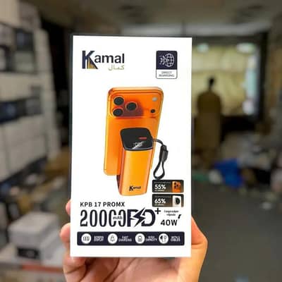 Kamal KPB 17 PROMX 20000mAh Power Bank 40W Fast Charging LED Display