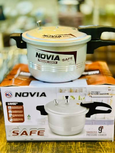 Novia Anodized Pressure Cooker 9 Litre