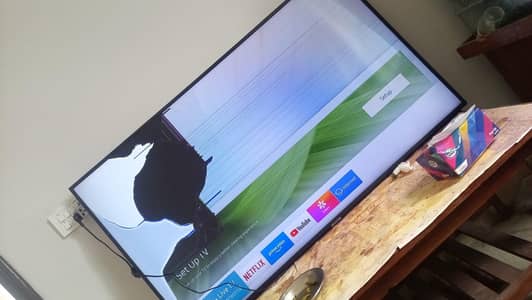 55 LED tv  broken panel