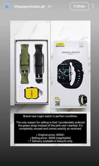 Brand New Login L-102 Smart Watch Better Than