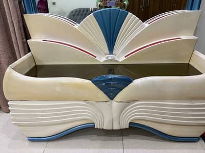 King Size Bed With Dressing With 5 Seater Sofa Set