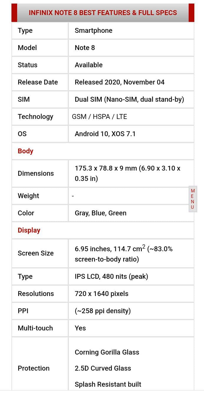 Infinix Note 8 1