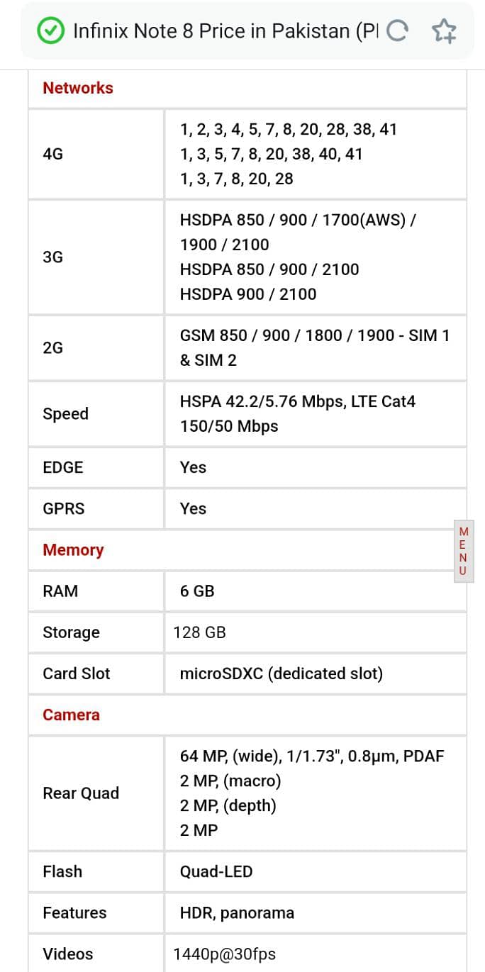 Infinix Note 8 2