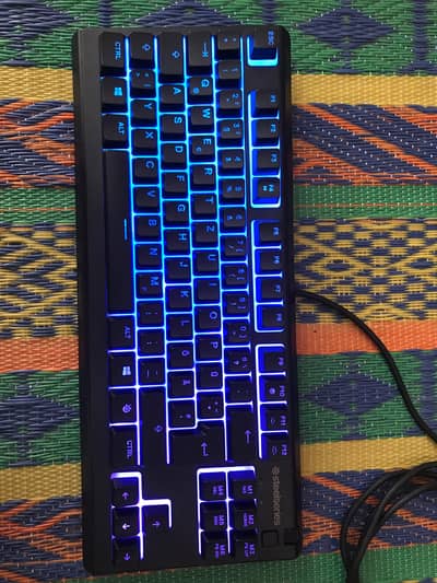 SteelSeries Apex 3 TKL RGB Gaming Keyboard - Compact Tenkeyless Design