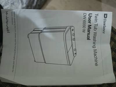 Dawlance washing machine with dryer model 6550 W