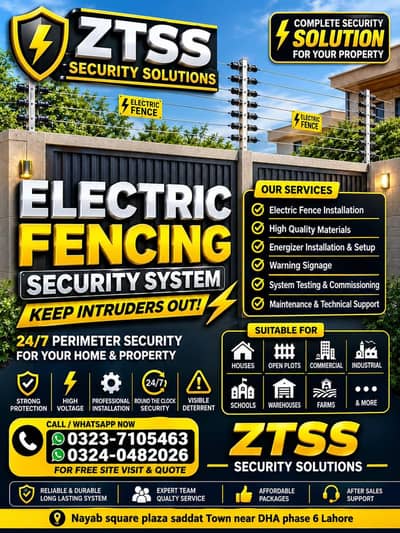 Electric Fence Security wire