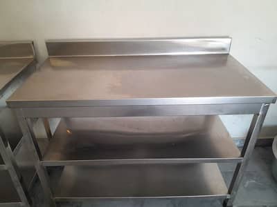 Stainless steel working table for restaurants (Width 2ft, Length 4ft)