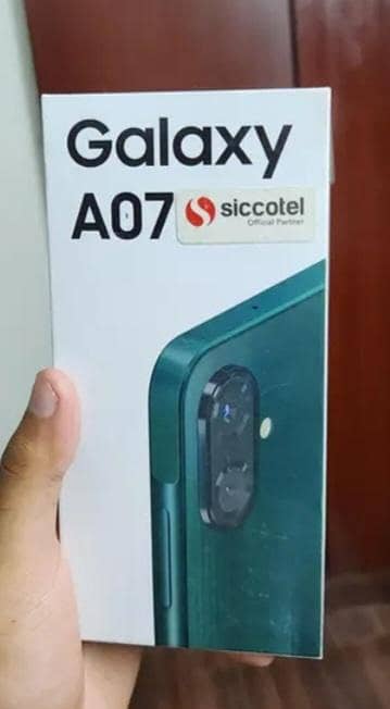 Samsung Mobile A07 full box 7 months warranty