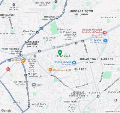 24 Marla By Birth Full Covered Lifetime LDA Auction Commercial Two Side Open With Direct Owner Available For Sale in Johar Town H3 Market