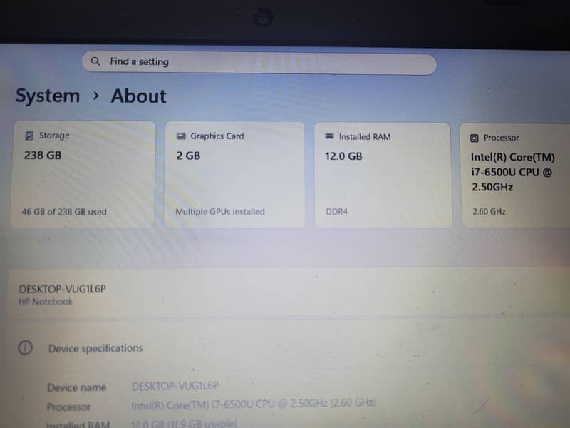 Hp notebook 15 3