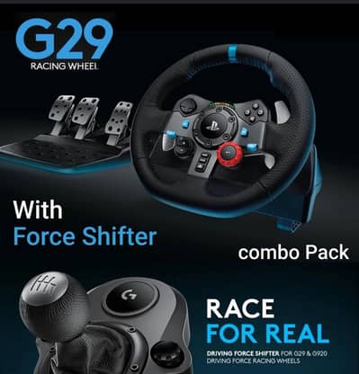Logitech Steering Wheel + with Gear box