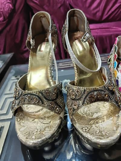 high bridal heel an khussa shoes