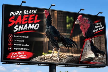 Black aseel shamo