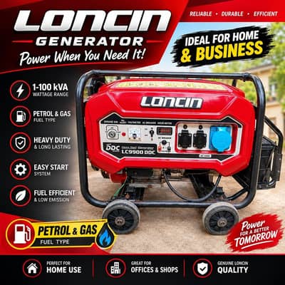 Loncin 6.5 KVA Generator For Sale!