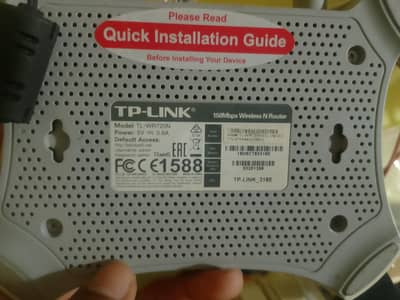 TP-Link TL-WR720N 150Mbps Wifi Router - 100% Working With Adapter