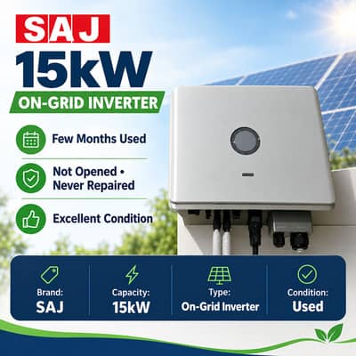 SAJ 15kW On-Grid Solar Inverter | Few Months Used | Never Repaired