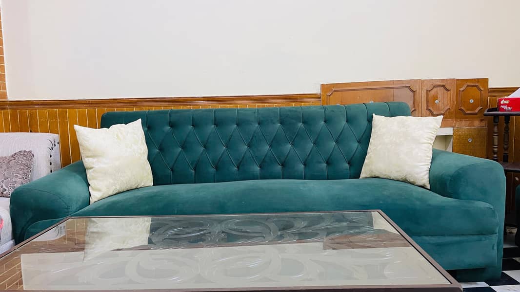 7 seater sofa with table 2