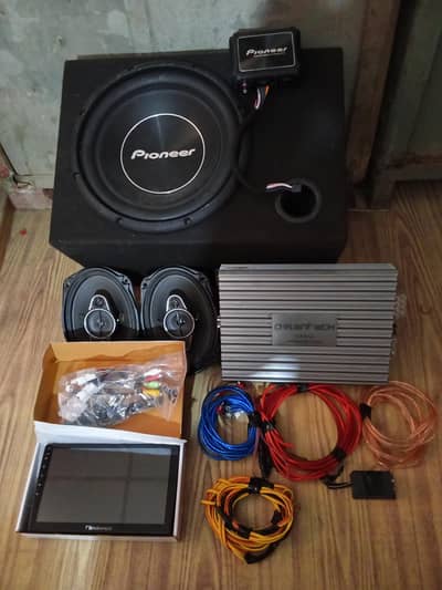amplifier and woofer
