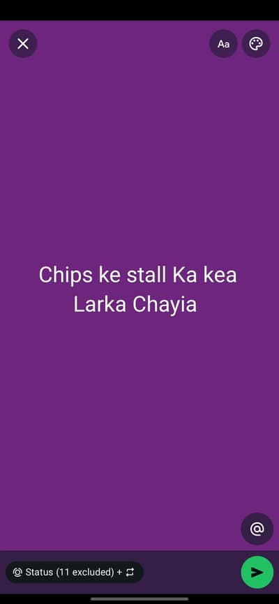 Chups (Fries) ka stall ka lia larka chayia