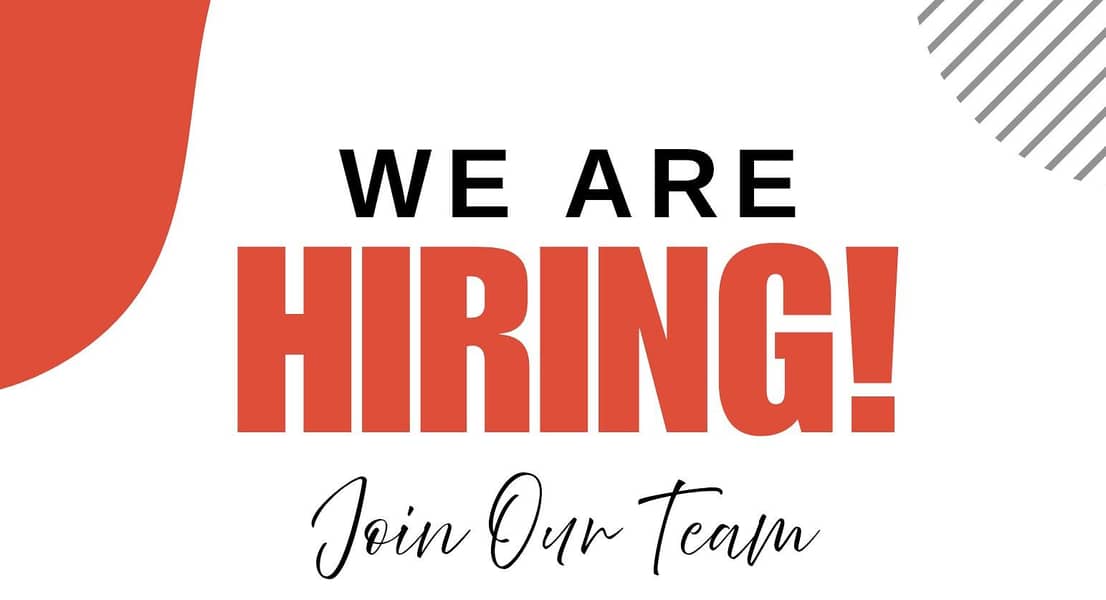 We Are Hiring 0
