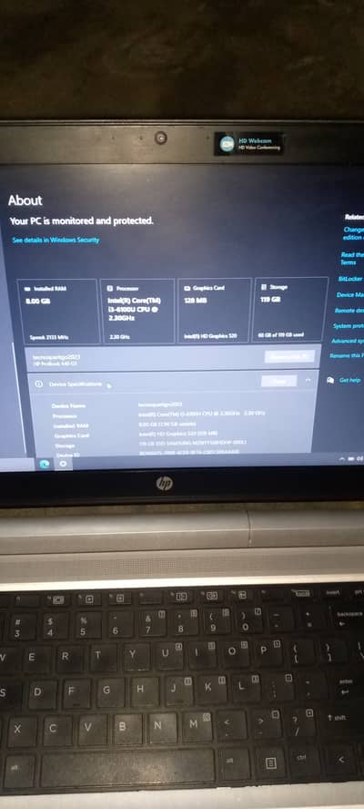 Core i3 6th gen 8 128