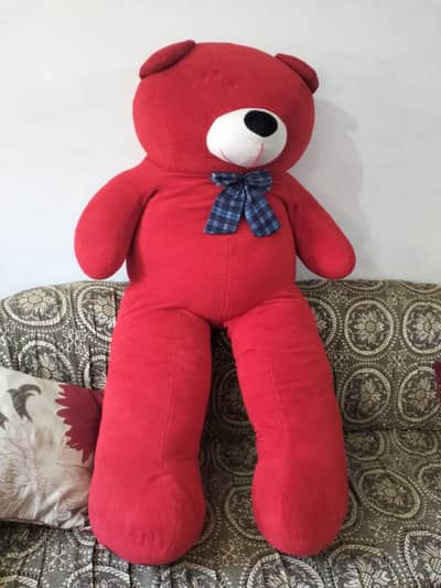 stuffed Teady bear in Red color