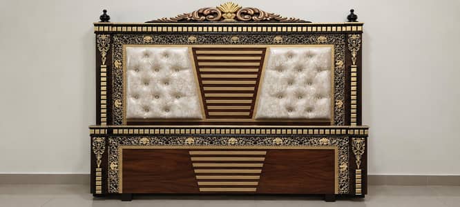 Double Bed | Side Tables | Almari | Showcase | Complete Bed Set