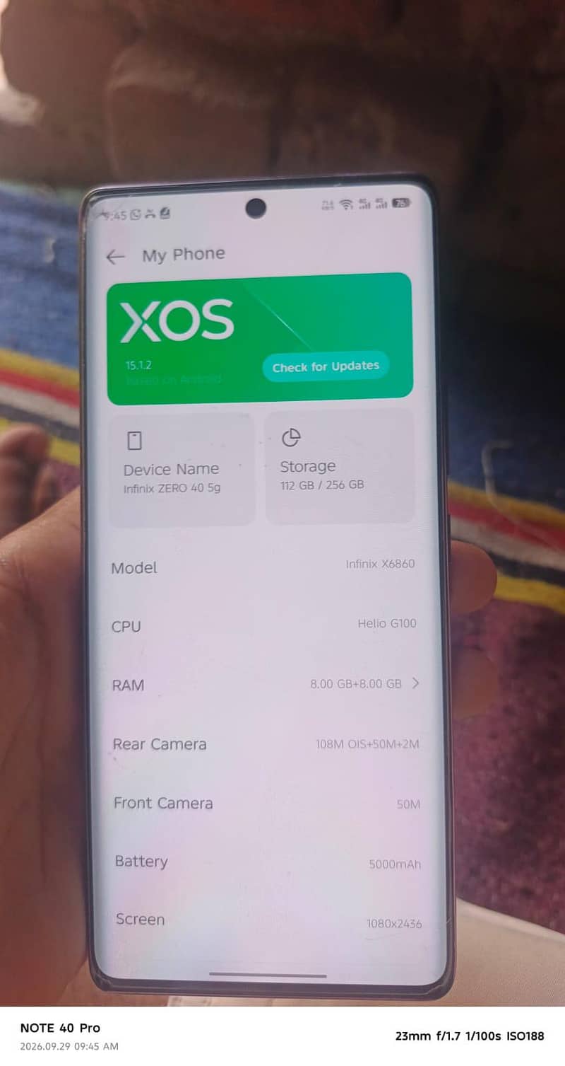 Infinix Zero 40 7