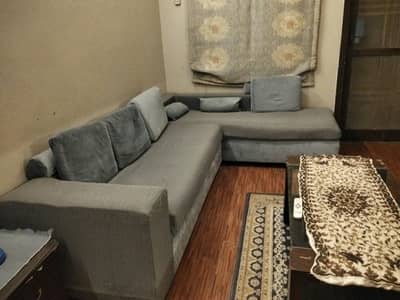L shape sofa with habitt table