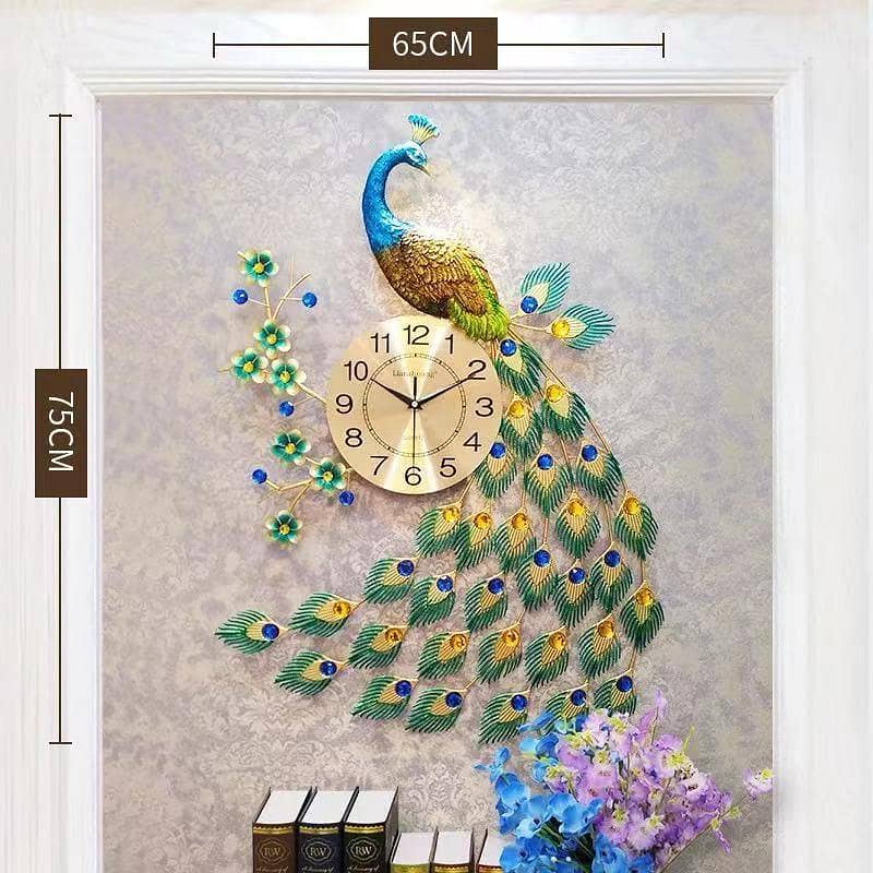 Peacock wall Clock 0