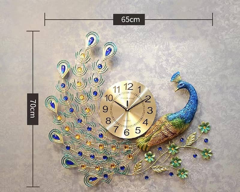 Peacock wall Clock 1