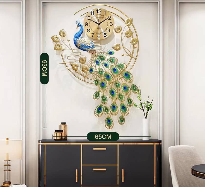 Peacock wall Clock 3