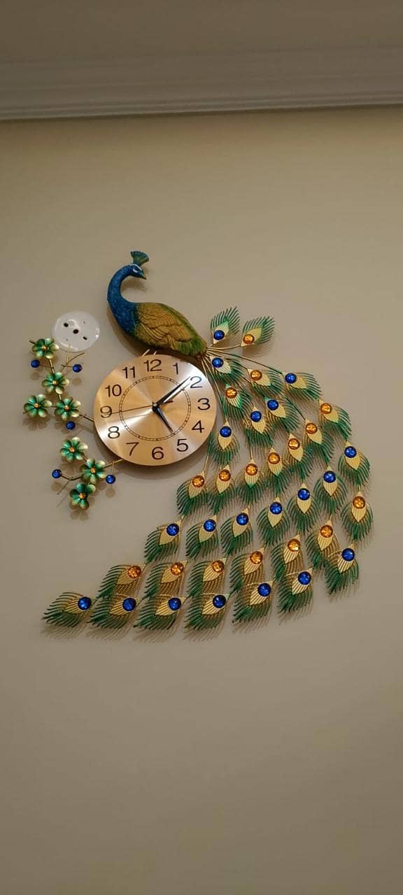 Peacock wall Clock 4