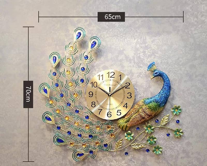 Peacock wall Clock 6