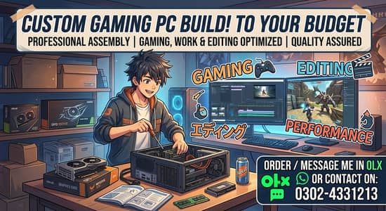 WE will make it Best for you For a Gaming pc