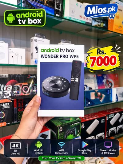 4K Android TV Box with Bluetooth Voice Remote | Wonder Pro WP5 Android