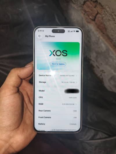 Infinix Hot 60Pro 10/10 with box all urgent sale