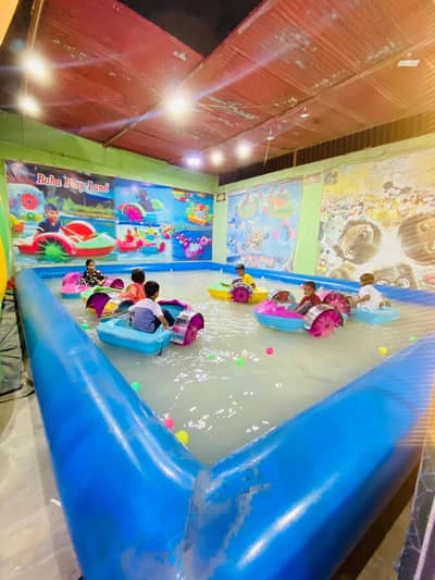 Inflatable Pool Complete Kids Boating Setup (20x25 Feet) + 6 Boats
