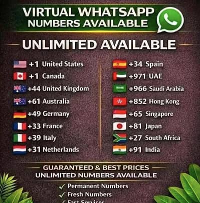 Virtual Numbers Permanent No Ban No Logout