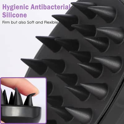 Premium Silicone Scalp Massager - Hair Fall Relief - COD