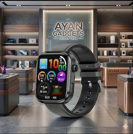 1 PCS High Definition Large Screen Bluetooth Smart Watch - Unisex Fitness Tracker Wristband R3172