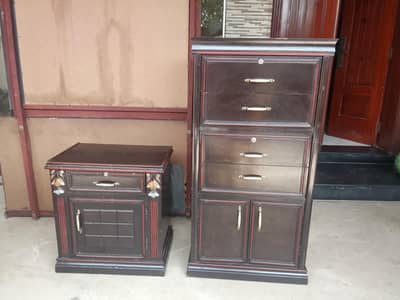 Wooden Dressing/Storage Cabinets – Set of 2 | Good Condition