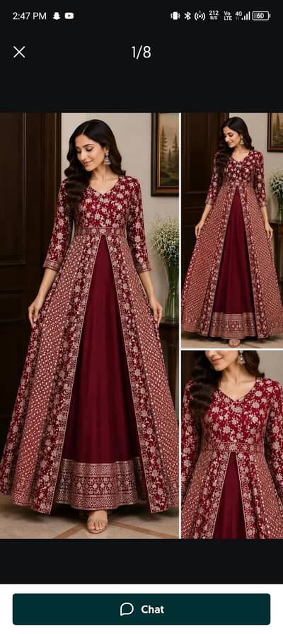 gorgeous marron maxi