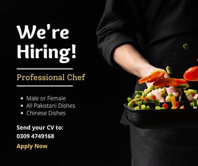 Experienced Home Chef / Cook Required