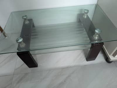 Center Table Double Glass