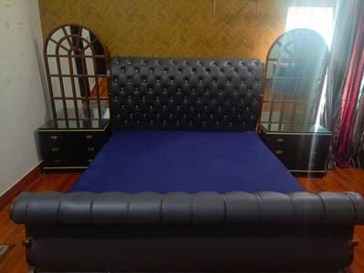 Double king size bed for sale pure wooden